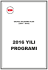 2016 Yılı Programı - TC Kalkınma Bakanlığı +
