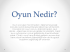 Çocuk Ve Oyun